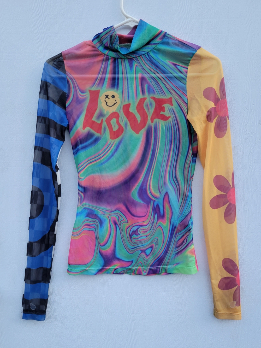 Multicolor 'Love'  Long-Sleeve Top